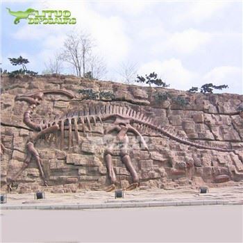 Dinosauří fosilní reliéf